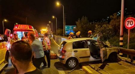 مصرع شاب واصابة 4 اخرين بجراح خطيرة بحادث قرب الفريديس